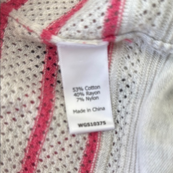 Stitch Fix Market & Spruce Crew Pullover Pink Stripe Sweater Lightweight Women L - Picture 7 of 7